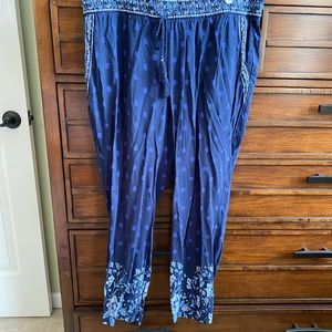 Boho pull on easy comfy pants